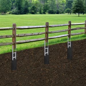 6x support de poteau Ancres en h Support de poteau Ancre de poteau Sabot de sol 600MM Ancre 91MM - Swanew
