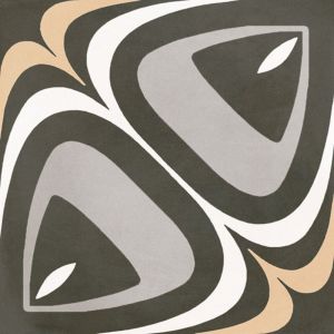 Carrelage gr&egrave;s c&eacute;rame effet carreau ciment POP TILE MARQUEE 15x15cm 15x15 cm Gris - Satin&eacute; - bo&icirc;te de 1 m2