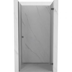 Mexen - Lunar-B porte de douche pivotante droite 70 cm, transparent, gun metal - 832-070-000-95-00-P