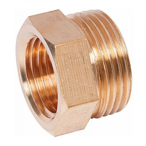Raccord laiton hexagonal réduit - m 3/8' - f 1/4'