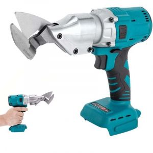 Cisaille &agrave; m&eacute;taux &eacute;lectrique sans fil Makita 21 V, ciseaux &agrave; t&ocirc;le, ciseaux &eacute;lectriques sans fil, coupe-bordures pour couper des t&ocirc;les d'acier de 1
