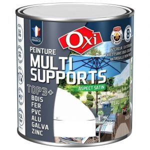 OXI - Peinture TOP 3 bois fer pvc satin 500ml rouge vif