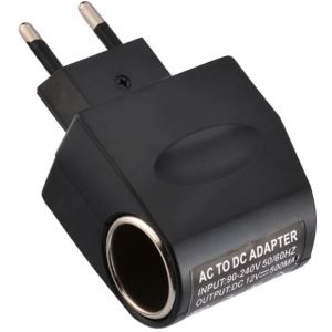 Adaptateur Allume-Cigare 220V vers 12V 6W - Convertisseur Secteur Voiture - Compact 5x5x3.3cm pour &Eacute;quipements Auto Faible Puissance