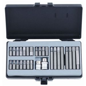Embouts torx 6 pans et xzn multidents coffret de 28 pi&egrave;ces