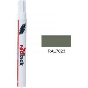 Peinture feutre retouche Gris b&eacute;ton ral 7023 Satin&eacute; multisupport Redlack