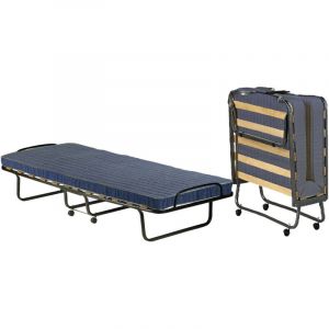 Talamo Italia - Lit pliant Ada, Lit pliant avec sommier à 12 lattes, Matelas inclus, Lit peu encombrant, 100% Made in Italy, 80x190h37 cm, Etui de
