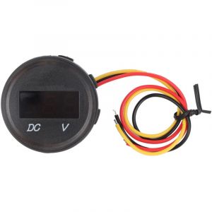 Gistuch - Affichage de panneau de voltmètre de voltmètre de mètre de tension de dc 0-100V Digital pour la moto de voiture imperméable à l'eau
