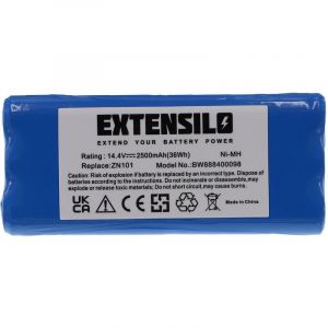 Batterie compatible avec Puppyoo V-M600 aspirateur, robot &eacute;lectrom&eacute;nager (2500mAh, 14,4V, NiMH) - Extensilo