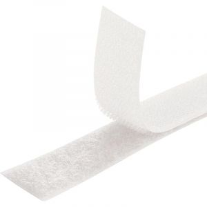 Velcro [Blanc] Ruban de couture double face [3 m x 25 mm] Velcro [Non autocollant] Super résistant et durable pour la couture, les vêtements,