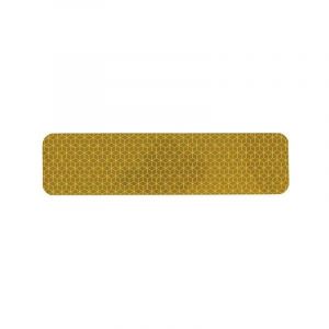 Ruban adhésif réflechissant jaune 200 x 50mm bande autocollant sticker catadioptre sécurité voiture camion remorque vélo