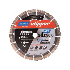 Norton - Disque diamant 4x4 silencio a.22.23mm - Diametre : 125