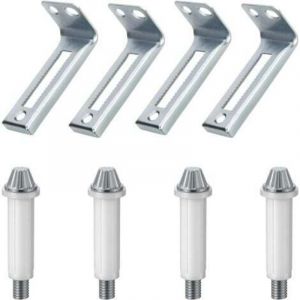 Quincaillerie pour portes pliantes, kit de pivot inf&eacute;rieur pour 4 portes et support de pivot, pi&egrave;ces de r&eacute;paration pour portes de placard pliantes.