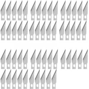 50 pcs Lame Scalpel de Rechange, Lame de Antirouille, pour Cutter de Pr&eacute;cision, Scalpel Chirurgical, Scalpel Modelisme, 11