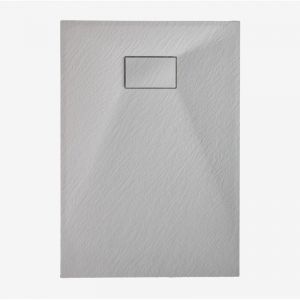 Receveur de douche rectangulaire Soho en r&eacute;sine SMC extra-plat, antid&eacute;rapant SKLUM Gris Clair 90 x 70 cm