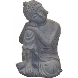 Décoshop26 - Statue Bouddha Assis – Élégance Zen pour Votre Décoration hauteur 48 cm DEC050012
