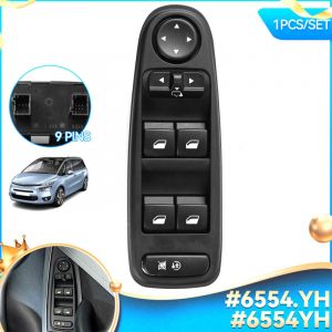 Zoternen - Interrupteur de l&egrave;ve-vitre &eacute;lectrique 6554.YH Remplacement de l'interrupteur de l&egrave;ve-vitre &eacute;lectrique pour citroen C4 grand picasso