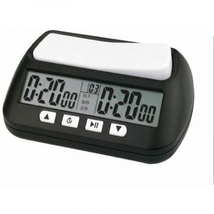Horloge d'échecs professionnelle jeu de société électronique compétition compteur horaire compte à rebours Compact,noir