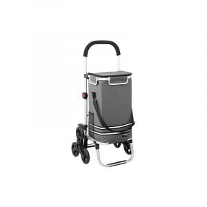 Caddie, Cabas ou Chariot de course Isotherme à 3 Roulettes Gris - Gris