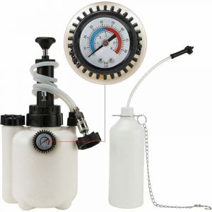 3L Purgeur de Frein Voiture, Purgeur de Liquide de Frein, avec Adaptateur E20, Pression de Service de 10-30 PSI, Bleeder de Frein