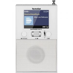 Digitradio flex 2 Radio prise de courant dab+, fm Bluetooth avec caisson d'enceinte, fonction r&eacute;veil blanc S437582 - Technisat