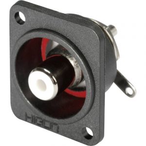 Hicon - Cinch/RCA embase femelle, contacts droits hi-cefd-yel Nombre de pôles: 2 jaune 1 pc(s)