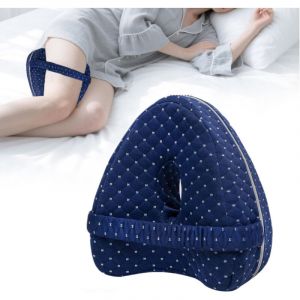 Oreiller de Genou Dormeur Lat&eacute;ral, Coussins Rel&egrave;ve-Jambes, Oreiller de Jambe Confort, Oreiller de Genou pour Dormir, Orthop&eacute;dique Mousse M&eacute;moire