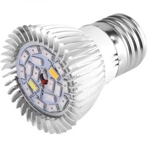 18W LED &eacute;l&egrave;vent la lumi&egrave;re &agrave; spectre complet de l'ampoule pour les plantes d'int&eacute;rieur (E27)