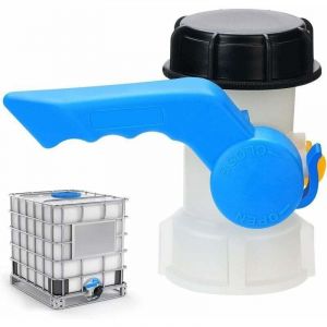 Vanne Cuve 1000L Plastique, Adaptateur IBC 60mm S60x6 Adaptateur Universel pour Cuve 1000 litres--
