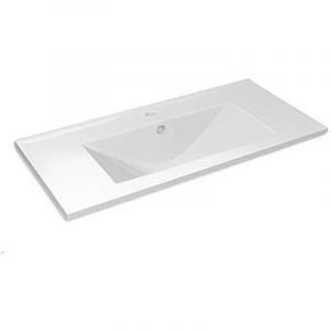 Lavabo en c&eacute;ramique 40cm de profondeur Mesures Accessoires de plomberie: 50cm