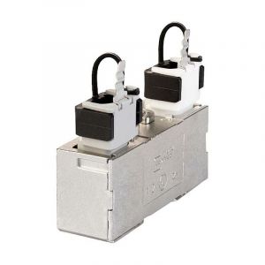 Metz Connect - RJ45 réseau informatique Adaptateur cat 7a [1x RJ45 femelle - 1x RJ45 femelle] argent S669862