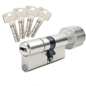 Abus - Barillet porte Bravus 4000 mx très haute sécurité 35boutonx65 - Alu