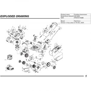 Cl&eacute; plate - 1250850001 pour lm G46D, inv B4046 t, inv B4046 T2B, lm G46E