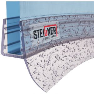 Joint de douche pour paroi en verre, 70cm, vitre 6/7/8mm, joint d'étanchéité pvc courbé pour les cabines de douche arrondies, UK12 - Steigner