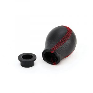 Pommeau de levier de vitesse en cuir, filetage rouge, universel AMIO-01756
