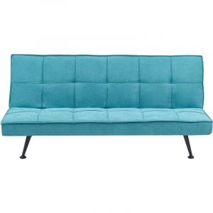 Beliani - Canapé-lit Moderne Sans Accoudoirs Inclinable Convertible Tissu Bleu Azur Hasle