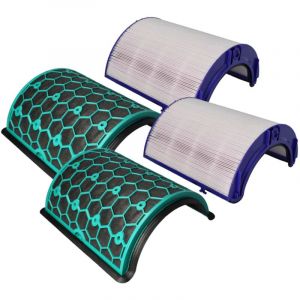 vhbw 2x Filtre compatible avec Dyson Purifier Hot+Cool HP11 purificateur d'air - filtre HEPA, filtre &agrave; charbon actif