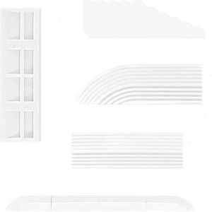 Lot de 5 rampes de seuil de porte pour aspirateur robot,Aide &agrave; l'escalade,Compatible avec tous les robots aspirateurs,Rampe d'entr&eacute;e pour fauteuil