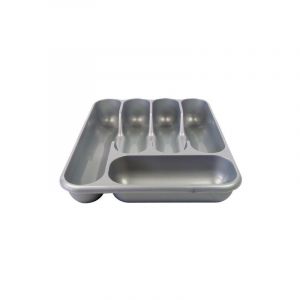 Range couverts 5 cases coloris gris - Laguelle