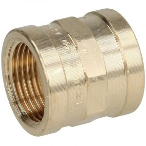 Raccord à visser laiton rouge manchon 1/2' ff/ff
