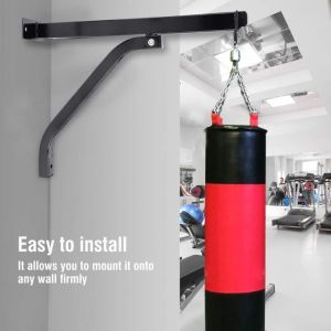 Support Mural pour Sac de Frappe jusqu'à 100 kg, Support de Sac de Boxe, Cintre de Boxe Robuste pour Outil de Boxe Accessoire de Support de Boxe