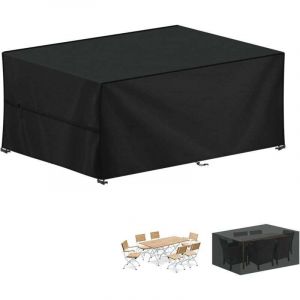 Housse de protection pour mobilier de jardin, table de jardin 200x100x70cm, housse pour canapé et fauteuils de jardin, housse imperméable pour canapé