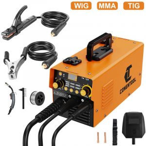 Machine &agrave; souder &eacute;lectrique CONENTOOL - 230 V MIG Machine &agrave; souder &agrave; arc &agrave; onduleur - 200 A Poste &agrave; souder MMA - pour le soudage DIY - &eacute;cran