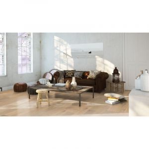 Woodflooring - Saint Clair 2 - Parquet chene Contrecolle chene brosse verni aspect bois brut rustique 14/2,5x180x1092mm (colis = 1,37m2)