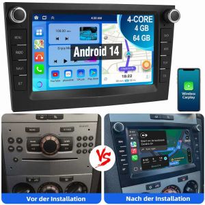 Essgoo - Pour Opel Corsa c d Zafira b Astra g h Combo Vivara Vivaro Android14 Carplay Autoradio gps rds 4+64G