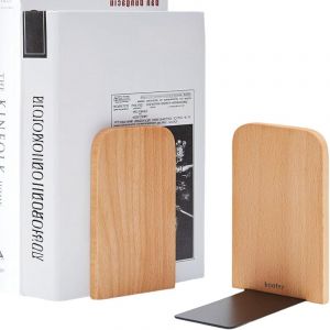 Wooden Book Greenhouse 2 Pieces 17 x 12 x 10.5 cm &ndash; for School, Office and Library &ndash; Beech Wood Bookends Bookends Bookends Book Press Book Block Book