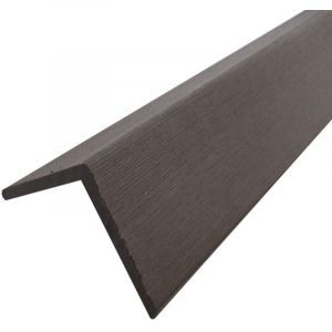Profil d'angle bois composite pour bardage - Coloris - Gris anthracite, Epaisseur - 6 cm, Largeur - 6 cm, Longueur - 270 cm