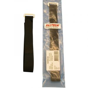 Fastech - F101-20-300 Bande auto-agrippante avec boucle partie velours et partie agrippante (l x l) 300 mm x 20 mm noir 1 pc(s) S20868