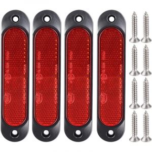 Ersandy - 4pcs Rouge 12V-24V Marqueur Latéral Avant 27 led Remorque Camion, Marqueur led Arrière Remorque Parking Clignotants pour Camion, Bus,