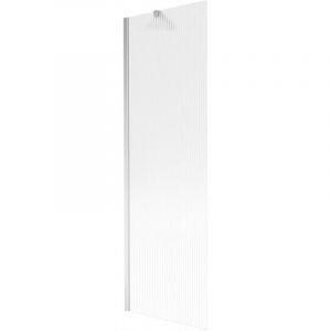 Mexen - Paroi de baignoire 1 volet Next 60 x 150 cm, stri&eacute;, chrome - 895-060-000-00-09-01