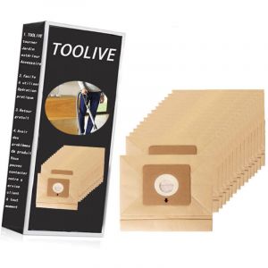 Lot de 15 Sacs de Rechange Compatibles avec Rowenta ZR003901 Moulinex Accessimo City Space et Mini Space Aspirateur